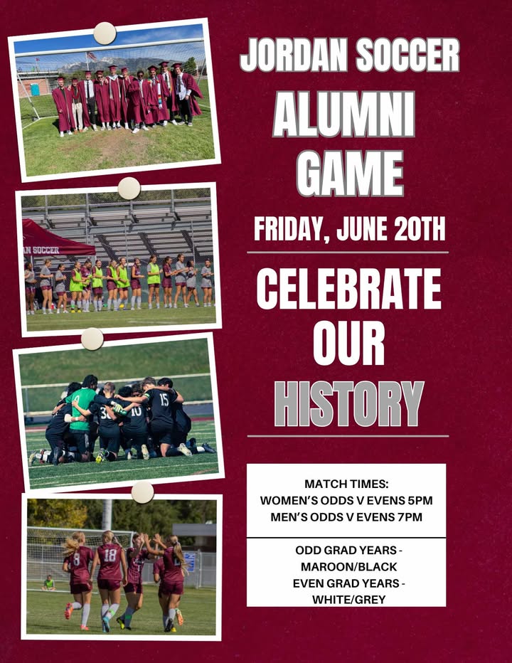 Jordan Alumni Soccer Game flier